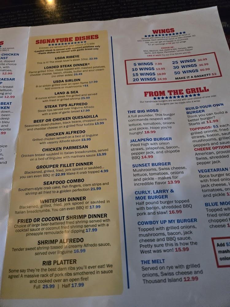 Keith's Oaks Bar & Grill Menu image 1