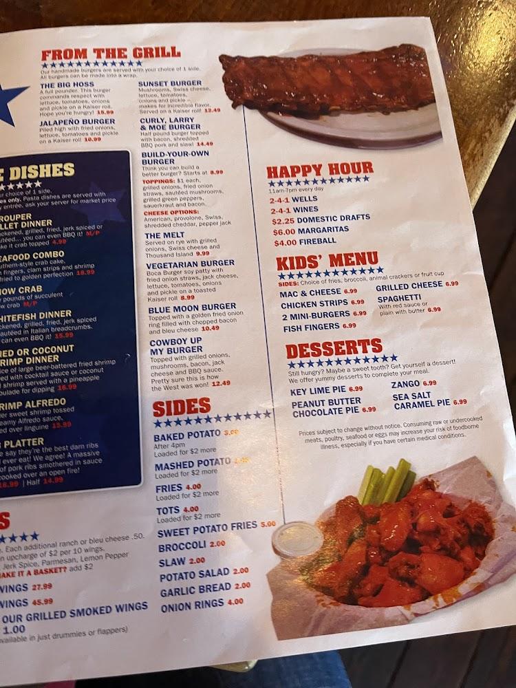 Keith's Oaks Bar & Grill Menu image 2